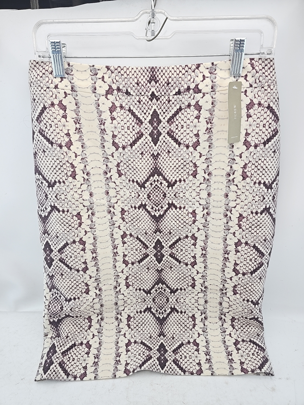 J.Crew No. 2 Pencil Skirt in Snakeskin Print
